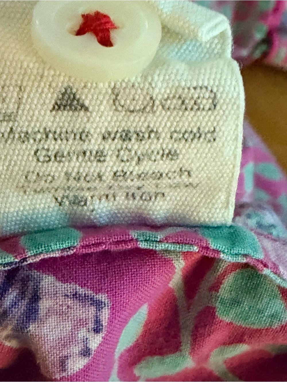 *PRINTFRESH Organic Cotton Elephant Flamingo Pajama Top Pink Tropical Lounge - Picture 7 of 8